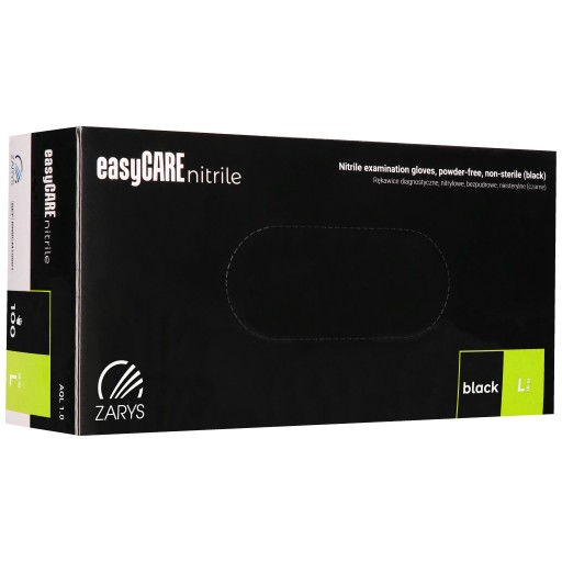 EASY CARE rękawice nitrylowe czarne a'100, rozmiar L