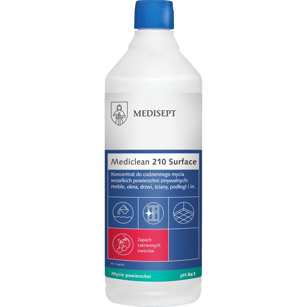 MEDICLEAN 210 1LSurface czerwone owoce